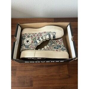 Converse Chuck Taylor Lift Platform Floral Tapestry Women Shoes A11992C Size 7.5